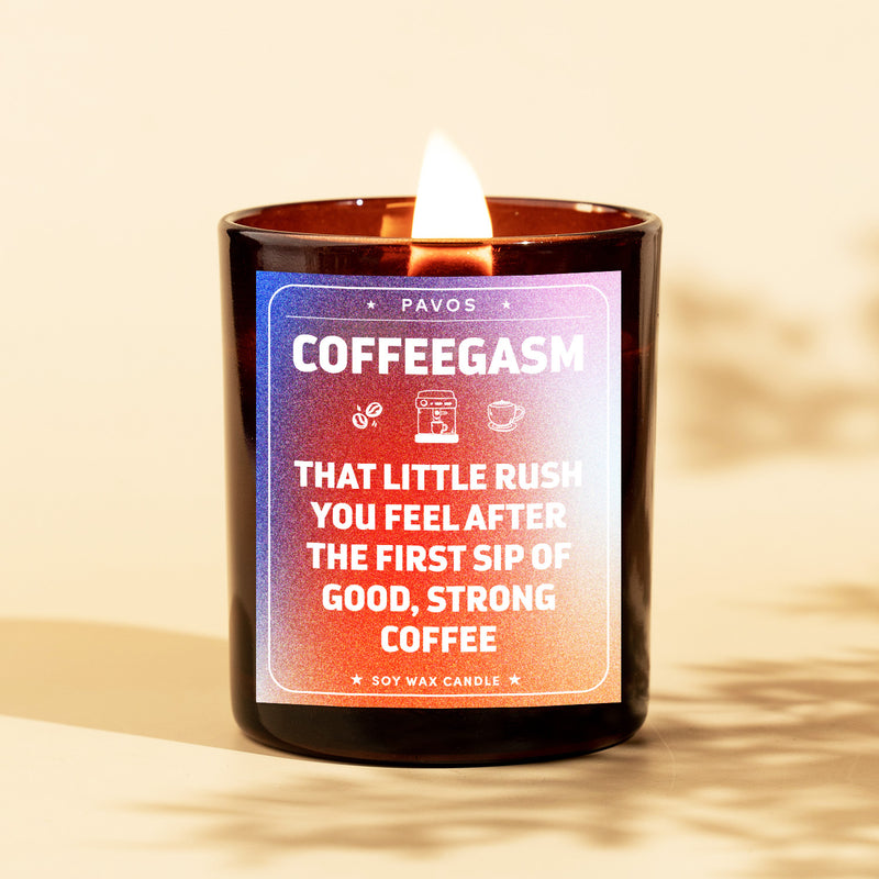 COFFEEGASM: That Little Rush You Feel After The First Sip Of Good, Strong Coffee | 200ml | 30+Hrs Burn Time