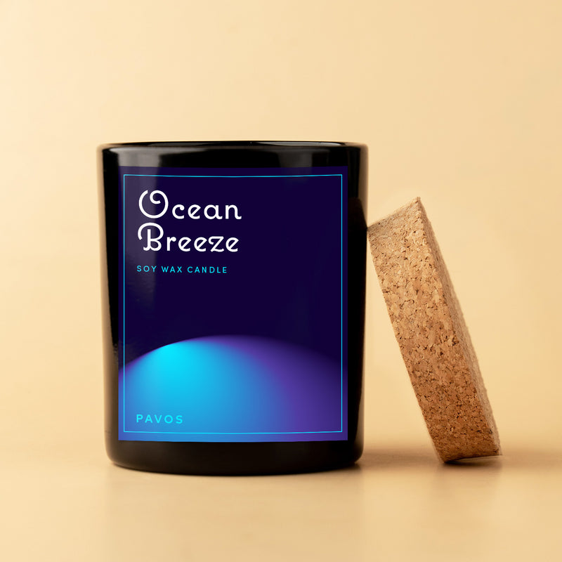 Ocean Breeze Soy Wax Candle | 200ml | 30+Hrs Burn time
