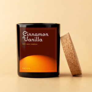 Cinnamon Vanilla Soy Wax Candle | 200ml | 30+Hrs Burn time