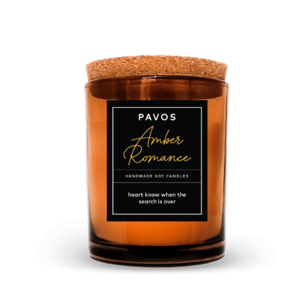 Romantic Amber Romance Soy Wax Amber Jar Candle