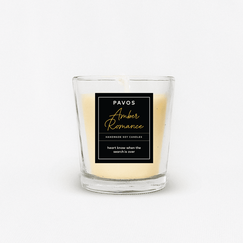 Romantic Amber Romance Soy Wax Small Jar Candle (Pack Of 3)