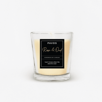 Aromatic Rose and Oud Soy Wax Small Jar Candle (Pack Of 3)