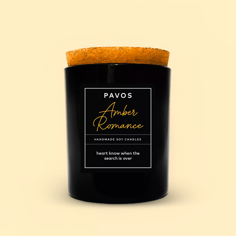 Romantic Amber Romance Soy Wax Frost Jar Candle