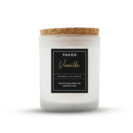 LAVENDER BLACK GLASS SCENTED CANDLE